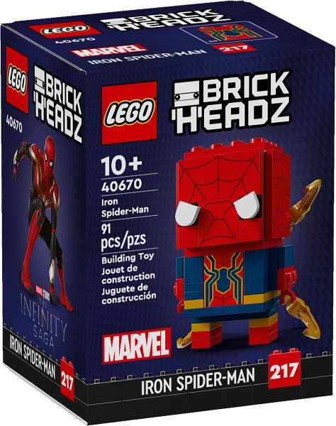 Конструктор LEGO BrickHeadz 40670 Железный Человек-паук #1