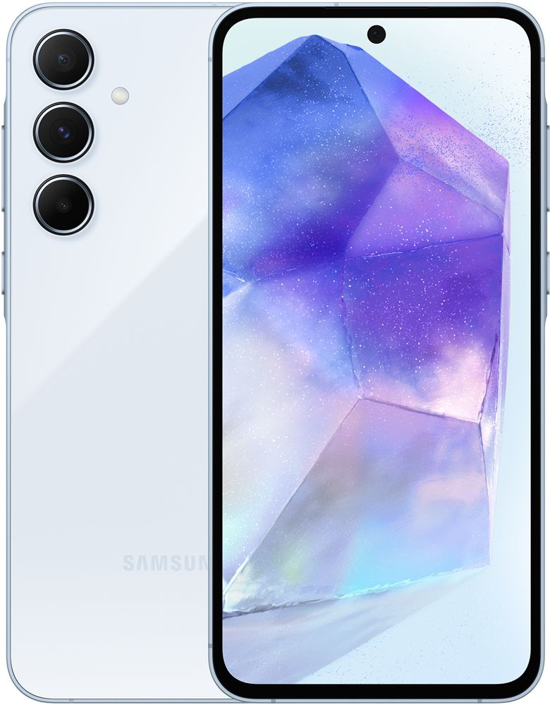 Samsung Смартфон A556E Galaxy A55 8/128 ГБ, голубой #1