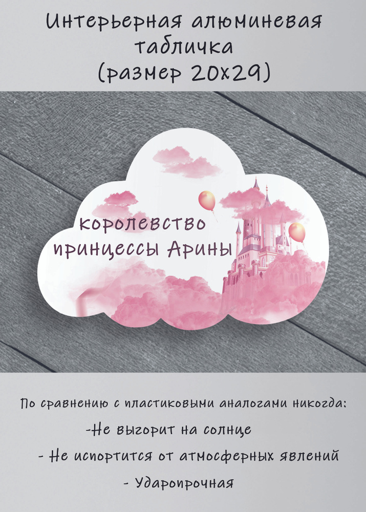 Табличка cooperative.moscow " Арина " (табличка с именем Арина ) 29х20х0,4 см  #1