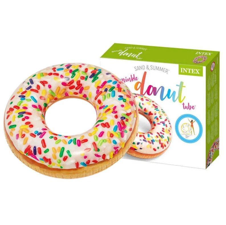 Надувной круг для плавания Пончик Intex, Sprinkle Donut, 99 см #1