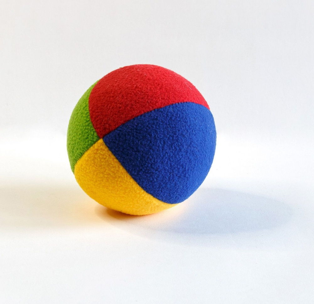 Мяч мягкий Радуга четыре цвета 10 см. #1