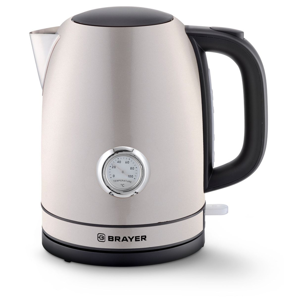 Чайник электрический BRAYER STRIX 2200Вт, 1.7л, сталь окрашенная, термометр  #1
