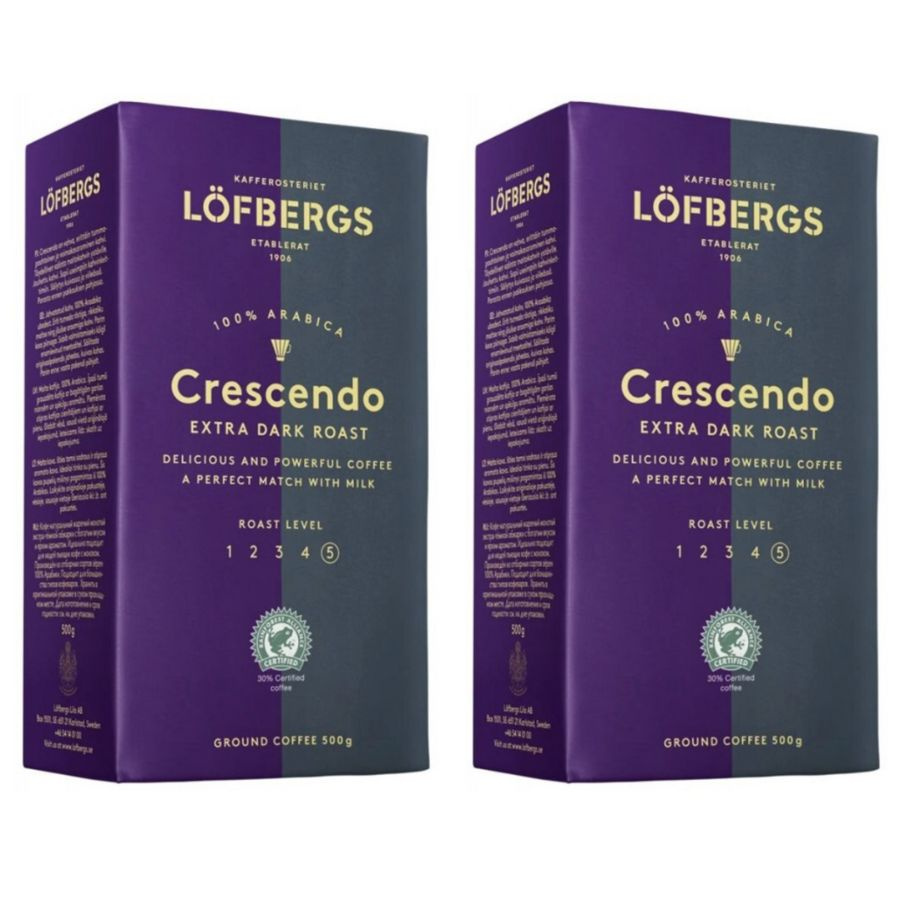 Кофе молотый Lofbergs Crescendo Hela 500 грамм грамм 2 штуки #1