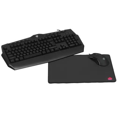 Aceline Комплект мышь + клавиатура проводная GS Hellfire GS-100, черный  #1
