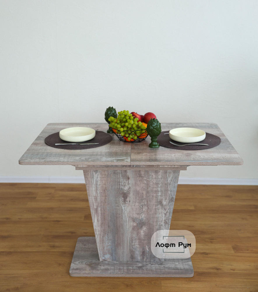 Лофт Рум Стол обеденный стол кухонный раздвижной Раздвижной, 110х75х75 см  #1