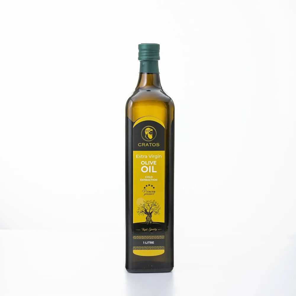 Оливковое масло Cratos Extra Virgin GOLD нерафинированное первого холодного отжима 1л,Греция  #1