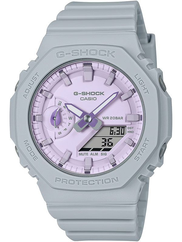 Противоударные женские наручные часы Casio G-Shock GMA-S2100NC-8A с подсветкой, будильником и секундомером #1