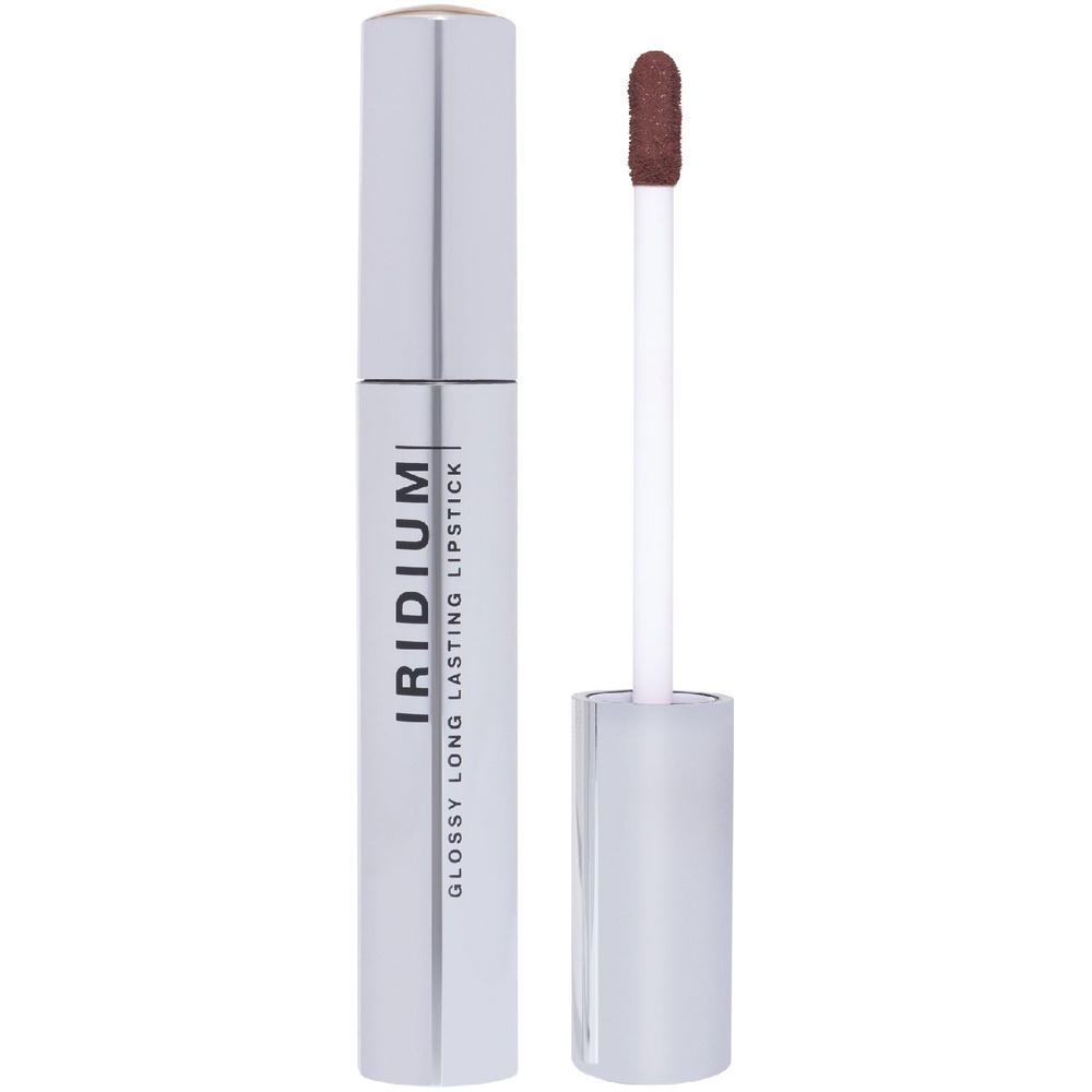 Influence Beauty Глянцевая стойкая помада для губ Тон 06 Коричневая Iridium Glossy long lasting lipstick #1