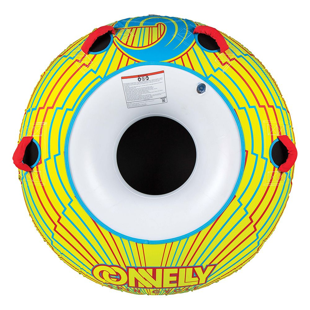 Водная ватрушка (Баллон буксировочный) для катера 1-местный Connelly SPIN CYCLE желто-голубой диаметр #1