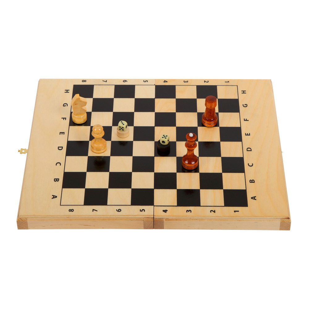 Шахматы, шашки, нарды тонированные дорожные #1