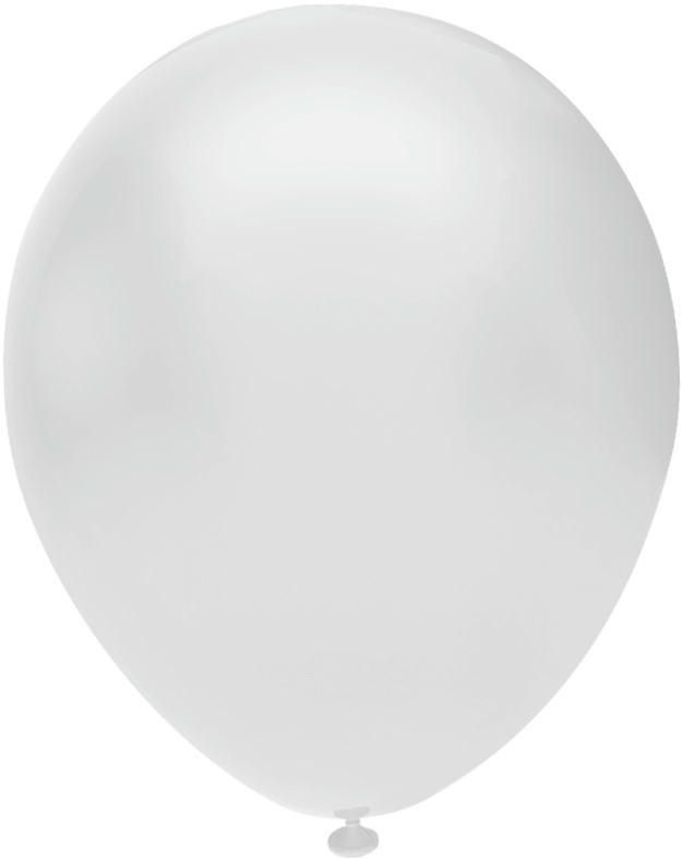 Воздушный шар, шарики (12''/30 см) Белый (901), металлик, 50 шт. набор шаров на праздник  #1