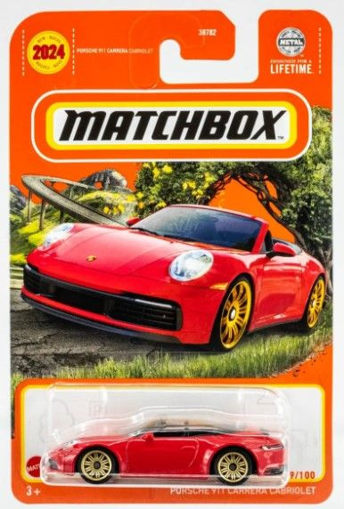 Машинка для мальчиков игрушка Matchbox модель Porche 911 Carrera Cabriolet 30782_HVK96  #1