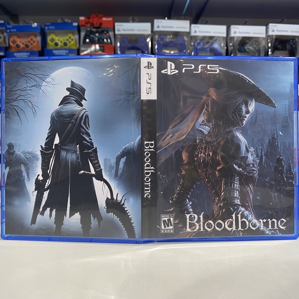 Игра "Bloodborne" PS5 - Кастомная обложка для диска #1