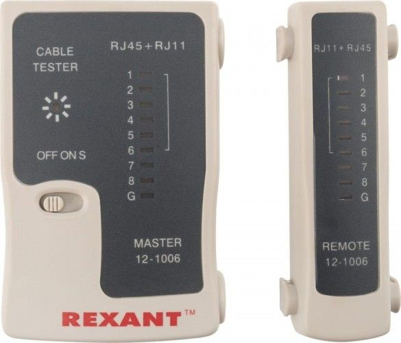 Тестер кабельный REXANT RX-468 rj-45+rj-11 12-1006 #1