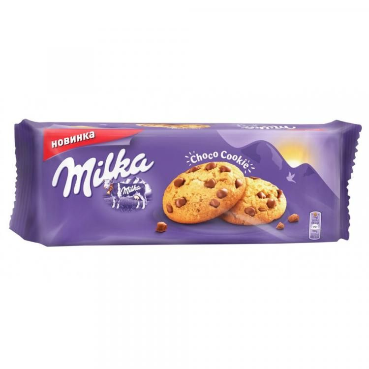 Печенье Milka (Милка) с кусочками шоколада 168 г - 4 шт. #1