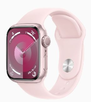 Apple Умные часы Смарт-часы Apple Watch Series 9 GPS 41mm Pink Aluminium Case with Light Pink Sport Band #1