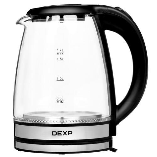 DEXP Электрический чайник GP1800, черный, прозрачный #1