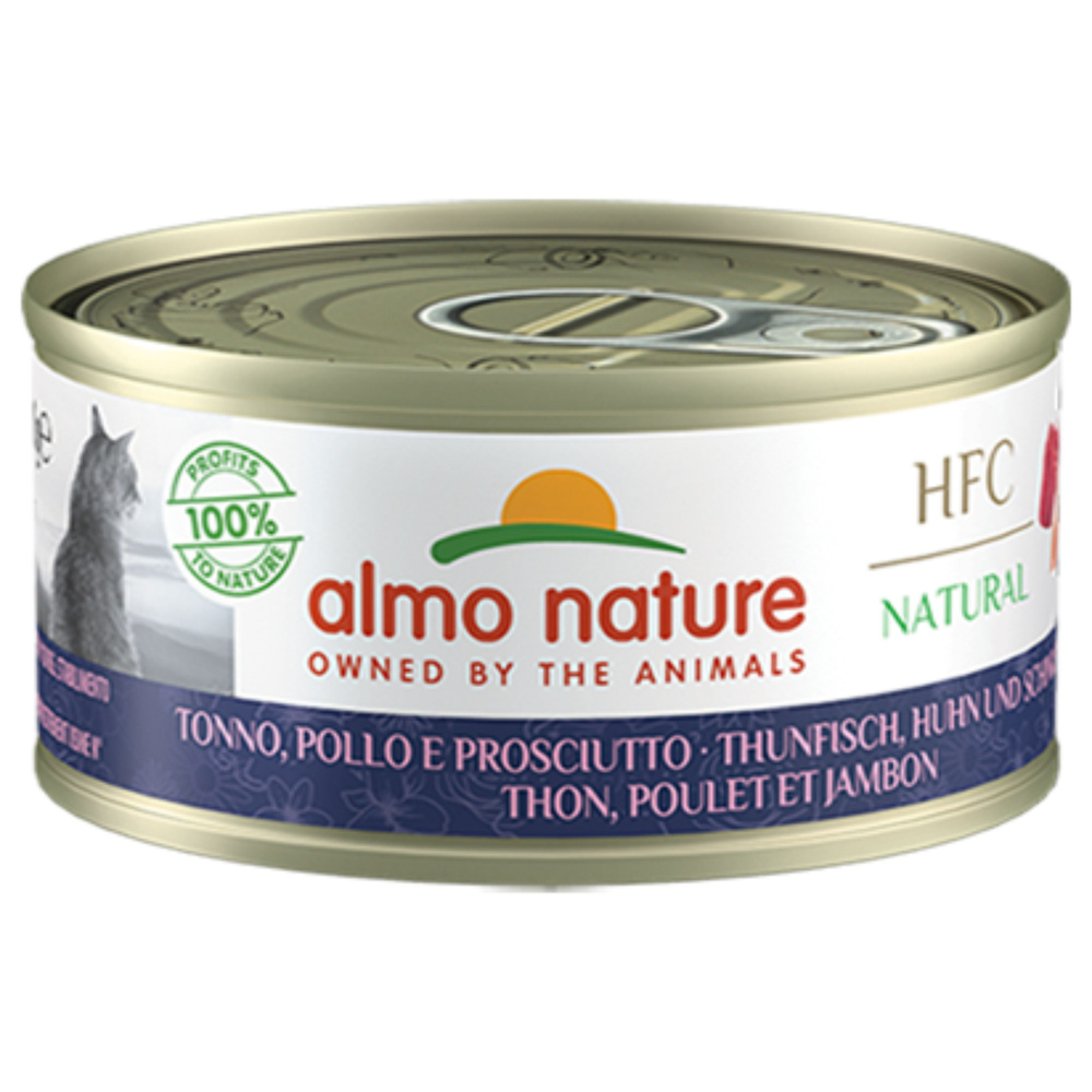 Almo Nature Консервы для Кошек "Тунец, Курица и Ветчина" Legend HFC Tuna, Chicken and Ham 24шт*150гр #1