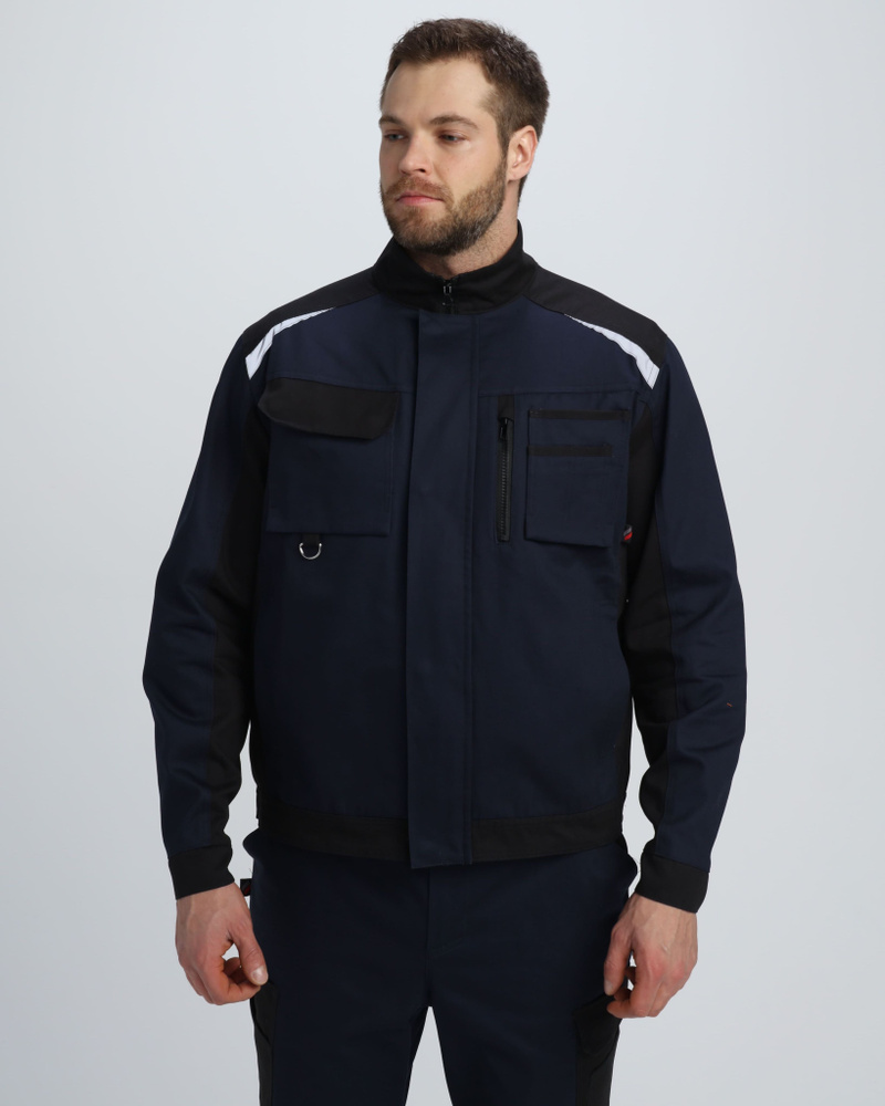Куртка Милан CH (тк.Смесовая,260), т.синий/черный (44-46; 170-176) #1