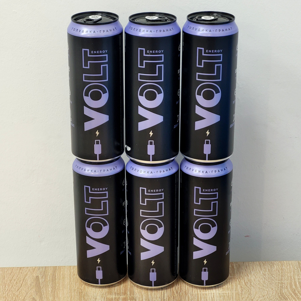 Энергетический напиток Volt Energy Голубика - Гранат, 450 мл, 6 шт.  #1