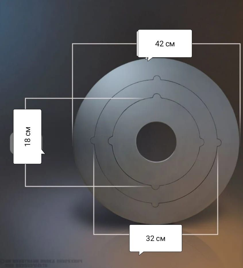 Переходные кольца для печи под казан и любую посуду ,диаметр 420 мм ,3 сегмента , сталь 3 мм  #1