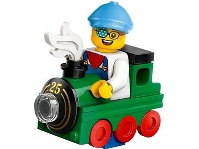 Минифигурка LEGO Minifigures 71045 Series 25 Ребёнок в костюме паровоза  #1