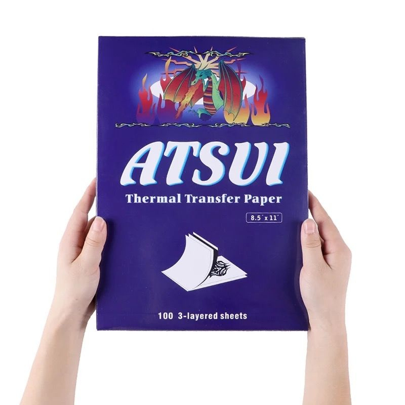 Трансферная бумага Atsui для тату ручной и машинный перевод - 100 шт.  #1