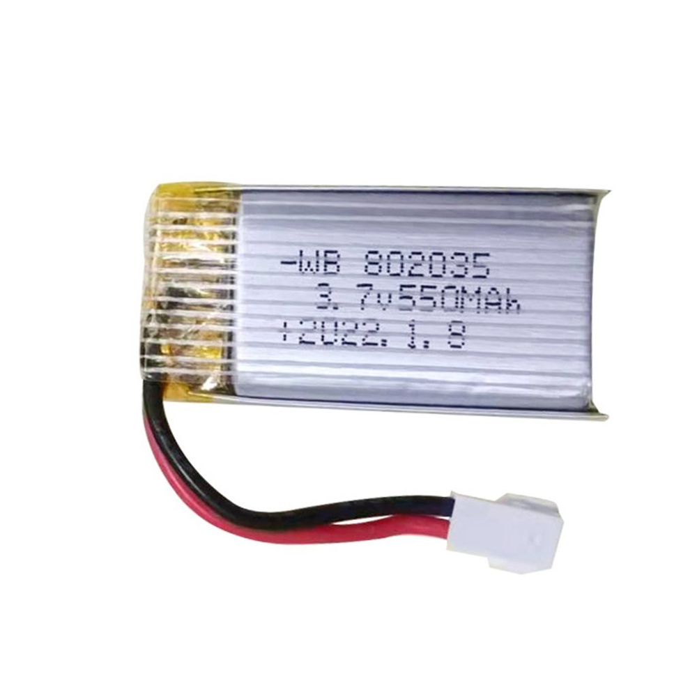 1 x 3.7V 802035 LiPo 550mAh аккумулятор для дрона #1