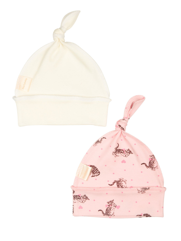Комплект шапочек для новорожденных Noellebaby, 2 шт #1