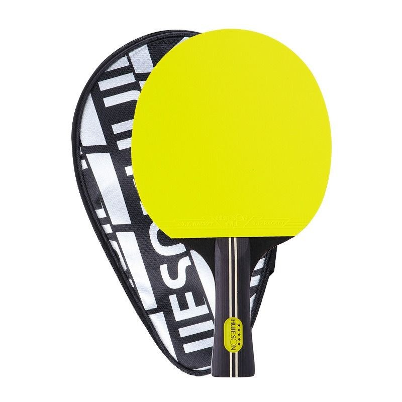 Профессиональная Желтая ракетка 5 звёзд + чехол, для настольного тенниса  #1