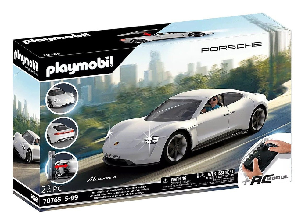 Гоночная машина Playmobil Porsche Mission E 70765, 27.5 см, белый #1