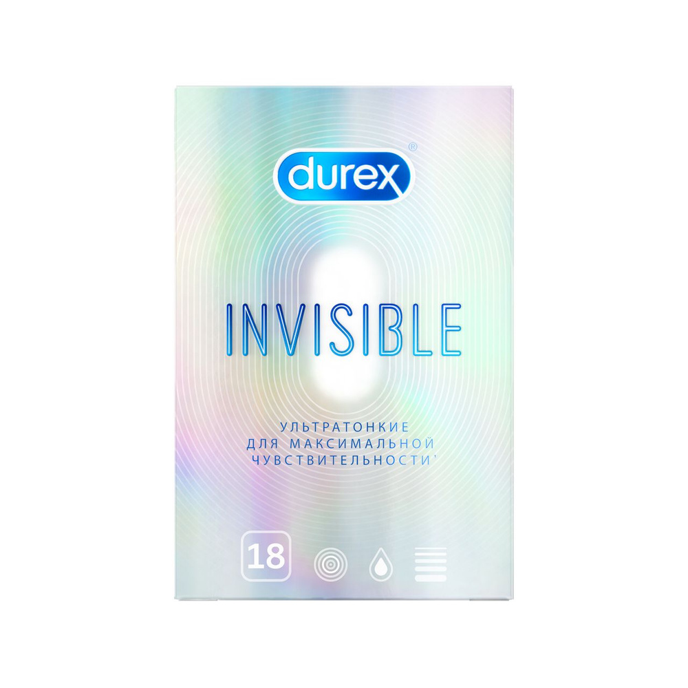 Презервативы Durex Invisible ультратонкие, 18шт #1