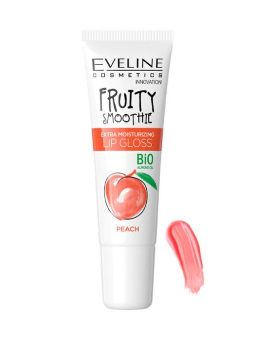 EVELINE Fruity Smoothie Экстраувлажняющий блеск для губ Peach 12 мл #1