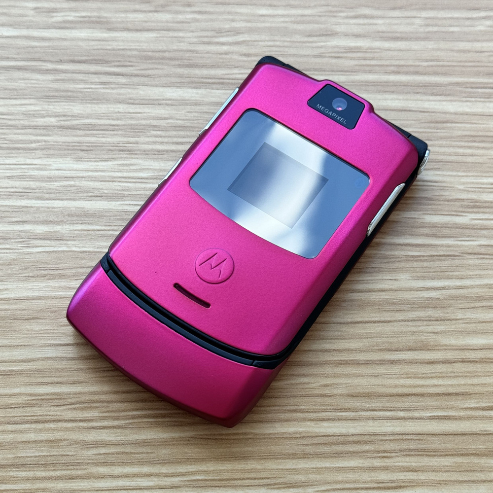 Motorola Мобильный телефон RAZR V3, розовый #1