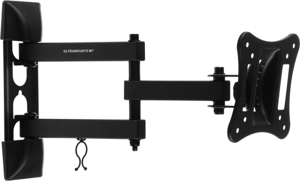 Кронштейн для телевизора Ultramounts UM895 черный 13"-27" макс.15кг настенный поворотно-выдвижной и наклонный #1