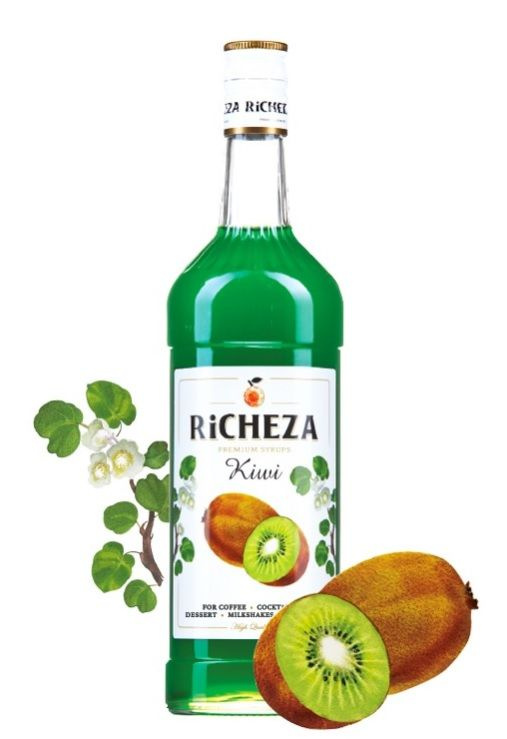 Сироп RICHEZA Киви для кофе, коктейлей, десертов, лимонада и мороженого, 1 л  #1