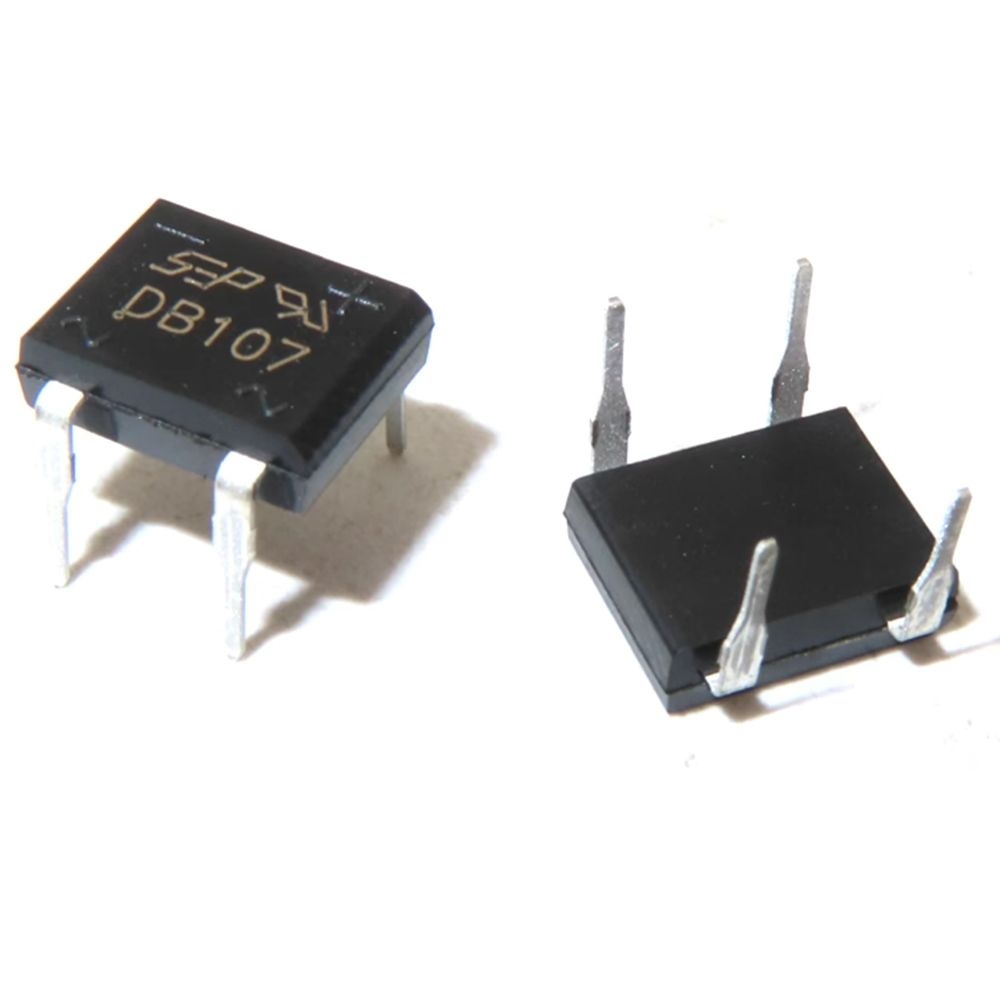 80шт! DB107 Блок выпрямительных мостов с прямым вводом 1A 1000 В DIP-4 ...