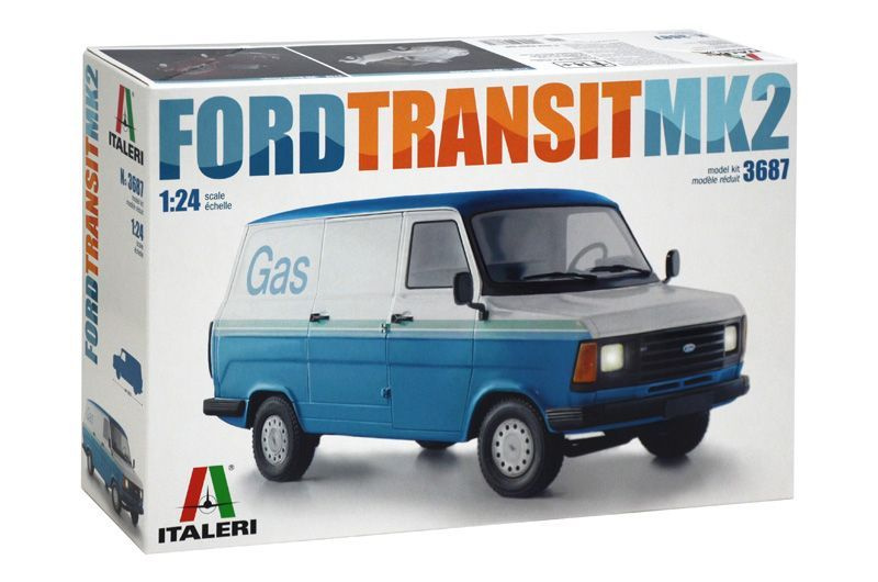 Сборная модель Автомобиль Фургон Ford Transit MK.II, масштаб 1/24, 3687 Italeri  #1