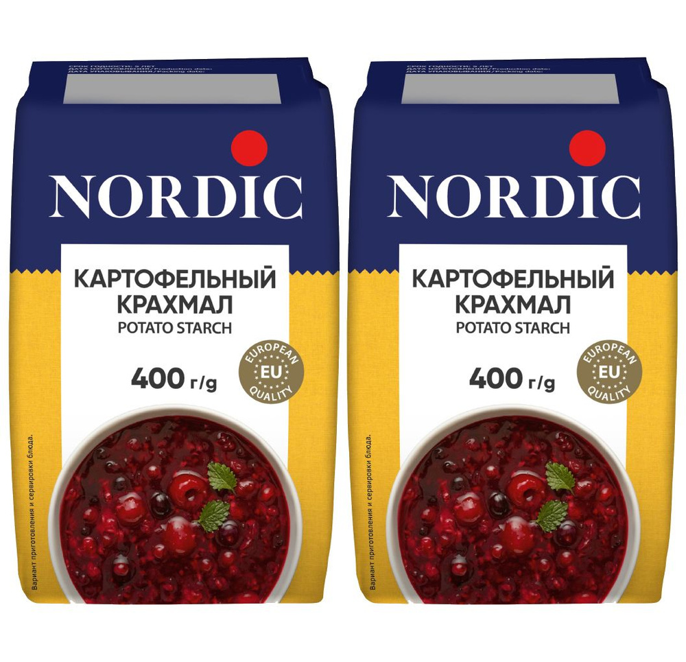 Картофельный крахмал Nordic, 400г х 2шт #1