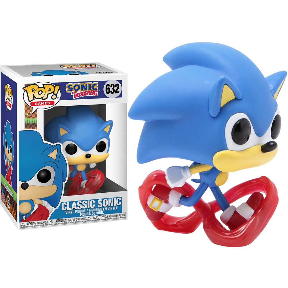 Фигурка Funko POP Sonic Running 30th Anniversary из игры Sonic the Hedgehog, Еж Соник бегущий Фанко ПОП #1