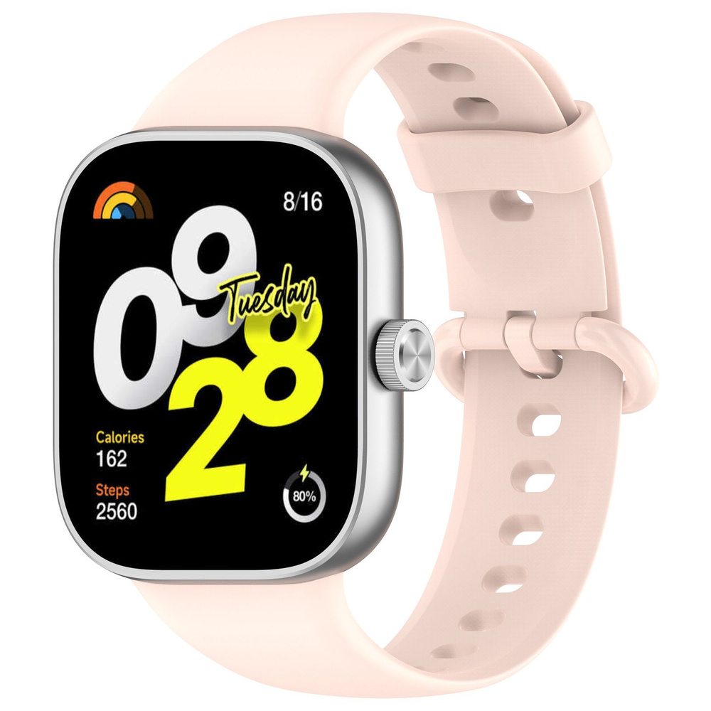 Cиликоновый ремешок для Xiaomi Mi Band 8 Pro / Redmi Watch 4, розовый #1