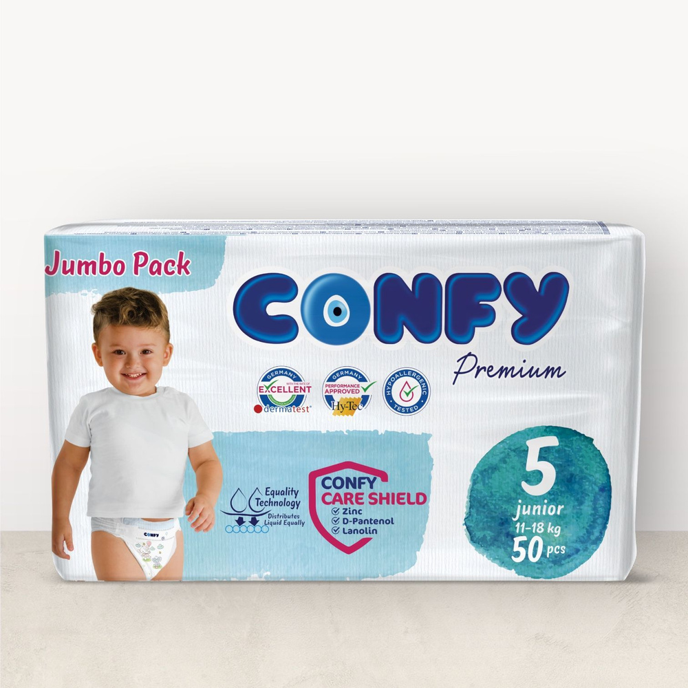 Подгузники Confy Premium Jumbo Размер 5 11-18кг 50шт #1