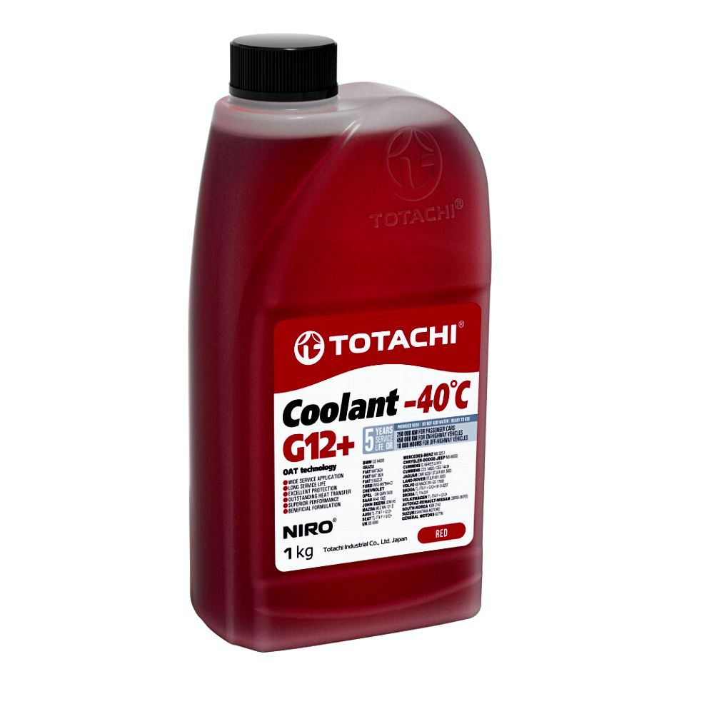 Антифриз красный TOTACHI NIRO Coolant Red -40C G12+ 1кг #1