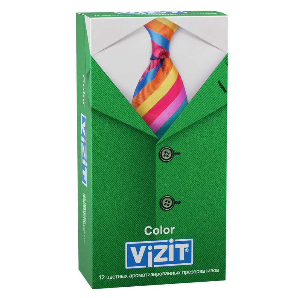 Презервативы VIZIT Color ароматизированные 12 шт #1