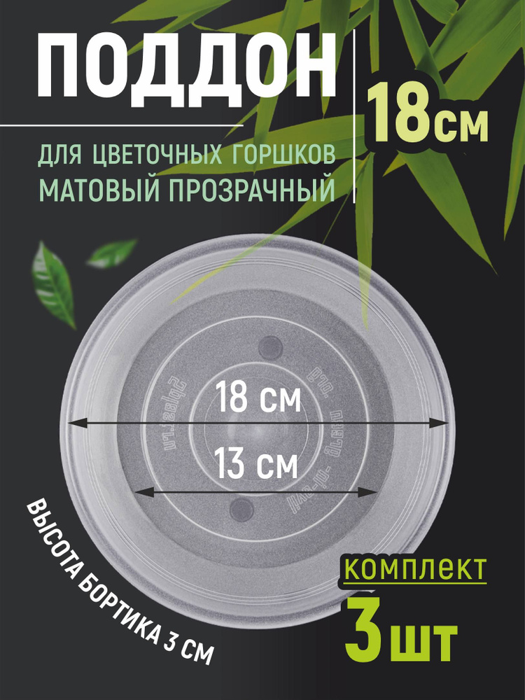 5plast Поддон для цветов,18х18х2.9см #1