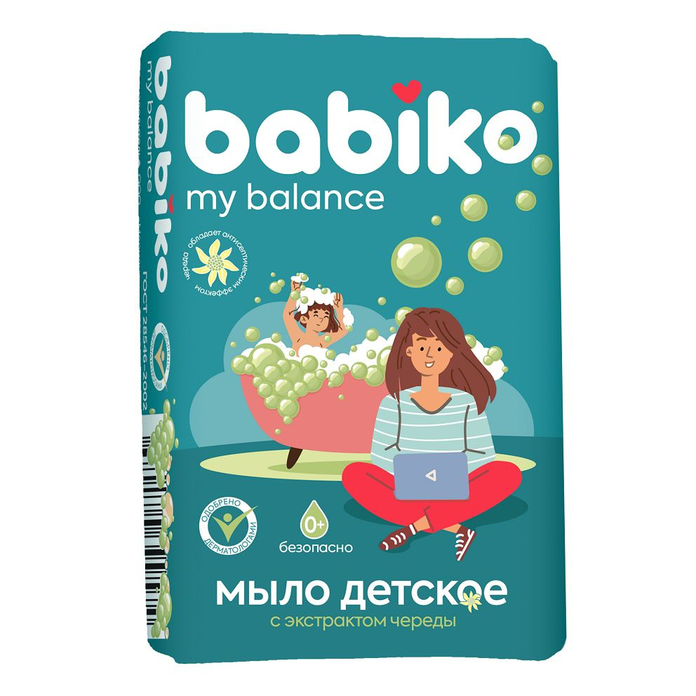 Мыло детское Babiko My Balance, с экстрактом череды, 100г #1