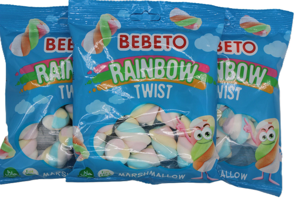 Маршмеллоу суфле Bebeto Rainbow 3шт по 60гр #1