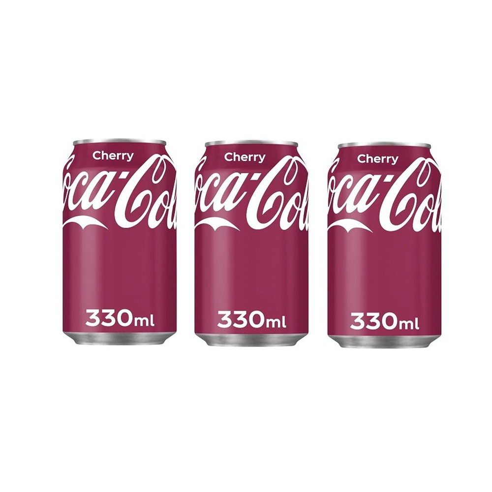 Газировка Coca-Cola Cherry 3шт по 330мл из Германии #1