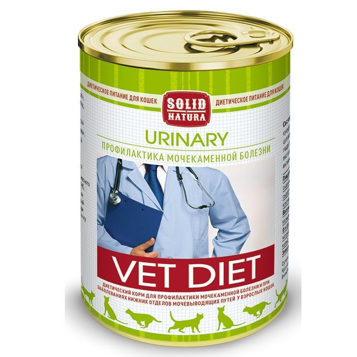 Solid Natura Консервированный корм для кошек Vet Urinary, 340 г #1