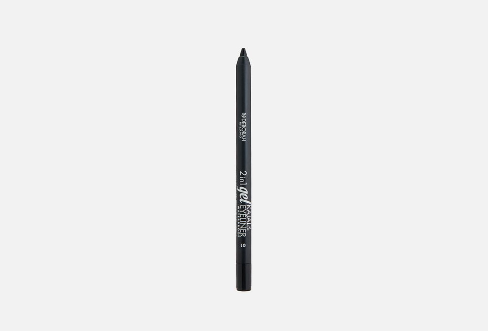 Карандаш для глаз DEBORAH MILANO 2 IN 1 GEL KAJAL & EYELINER PENCIL 01 черный, 1.4 мл  #1